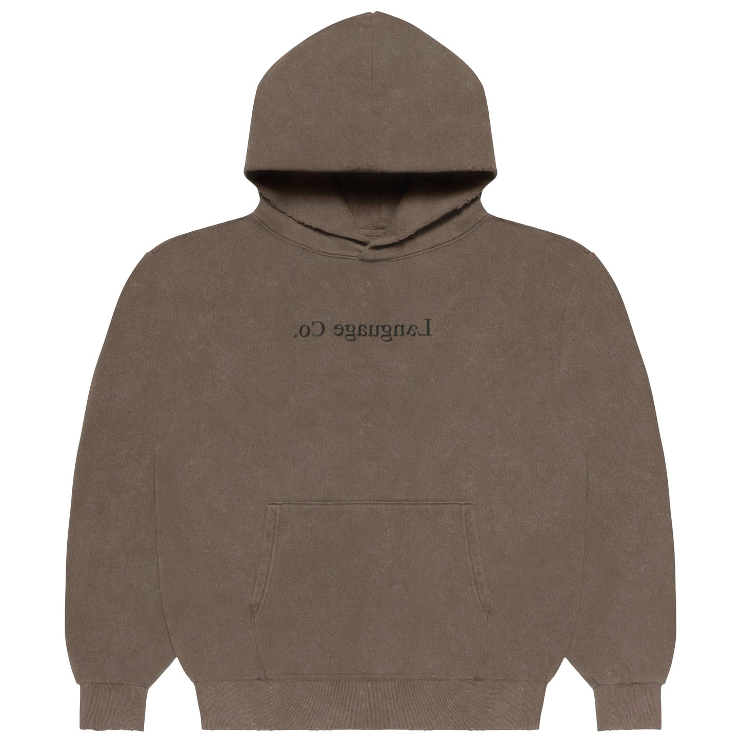 Mirror Language Co. Washed Brown Hoodie