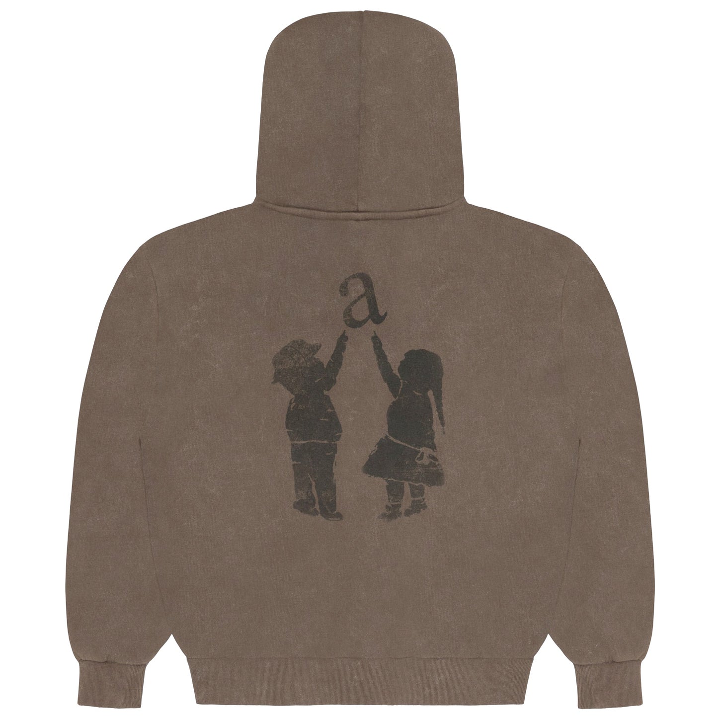 Mirror Language Co. Washed Brown Hoodie