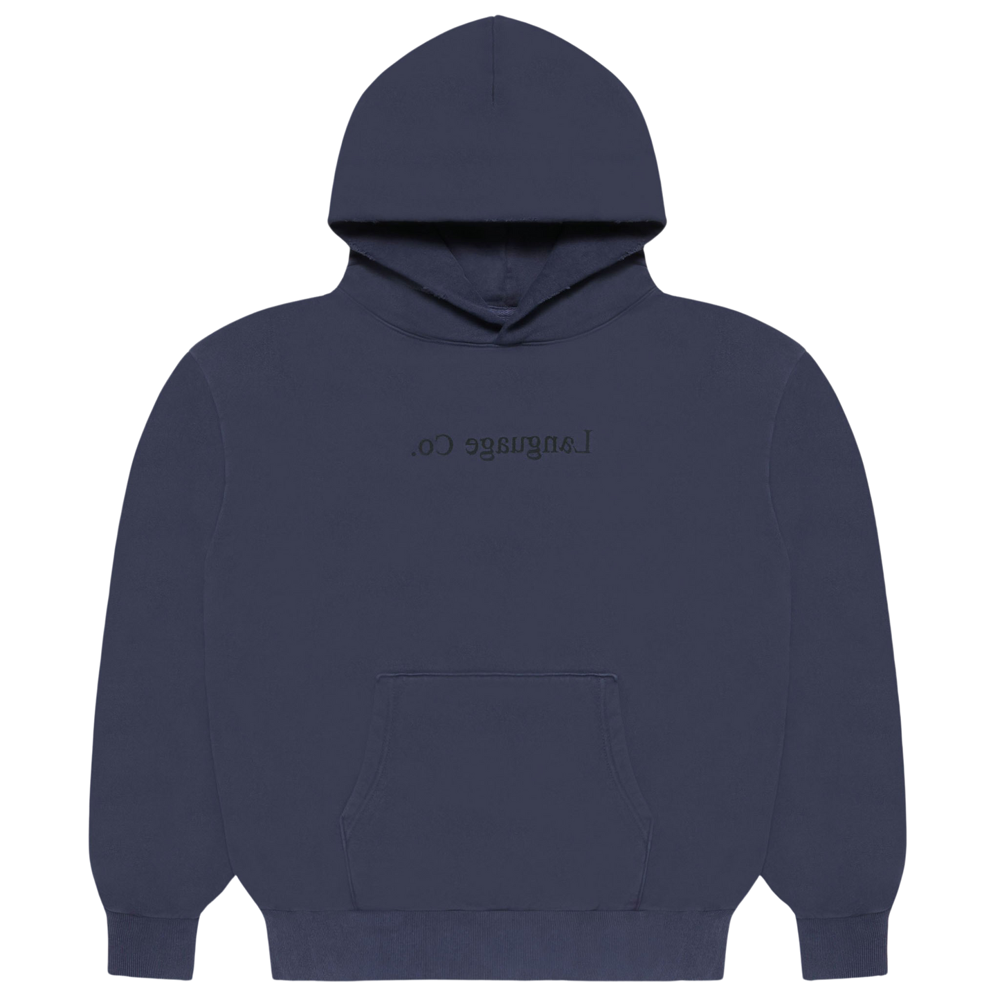 Mirror Language Co. Washed Navy Hoodie