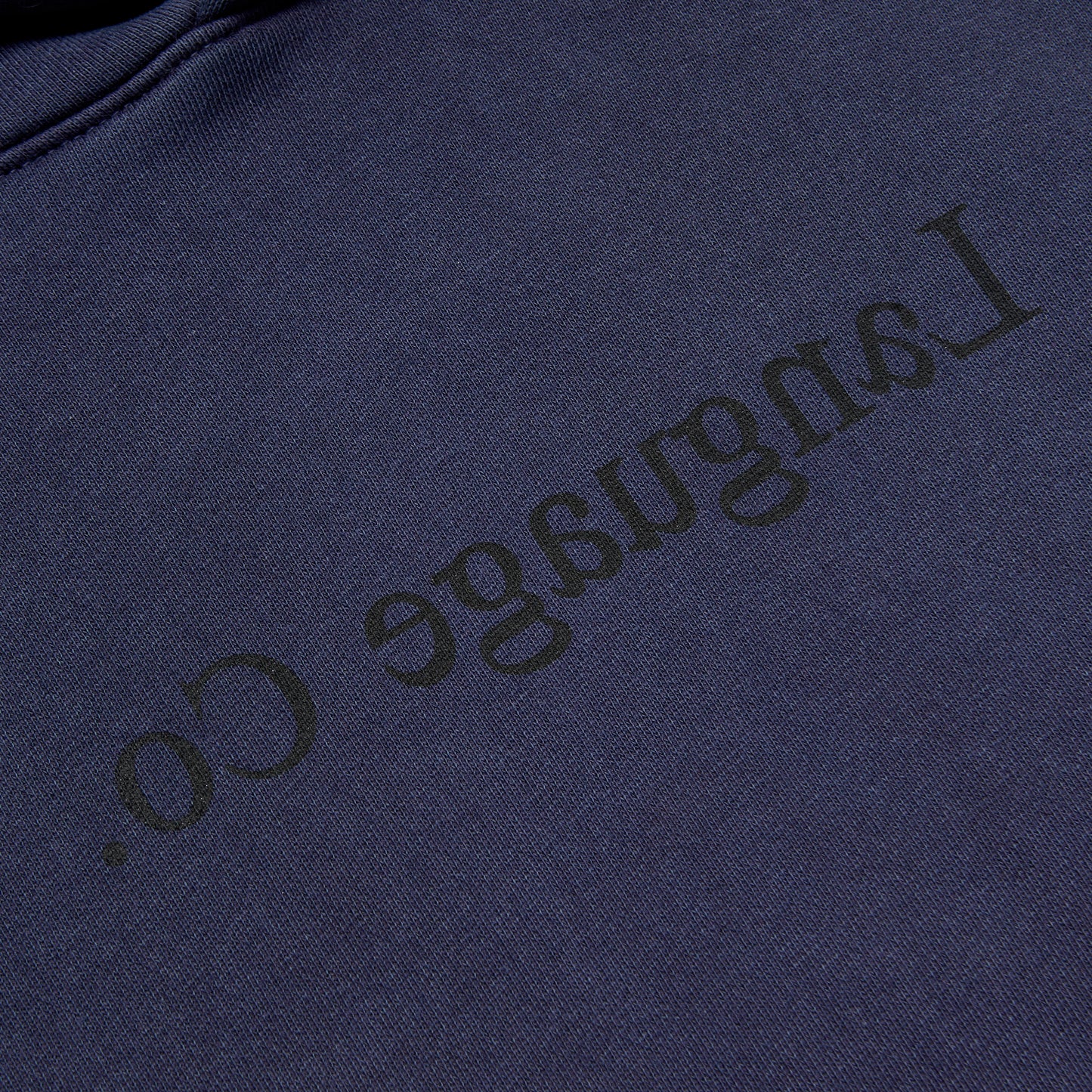 Mirror Language Co. Washed Navy Hoodie