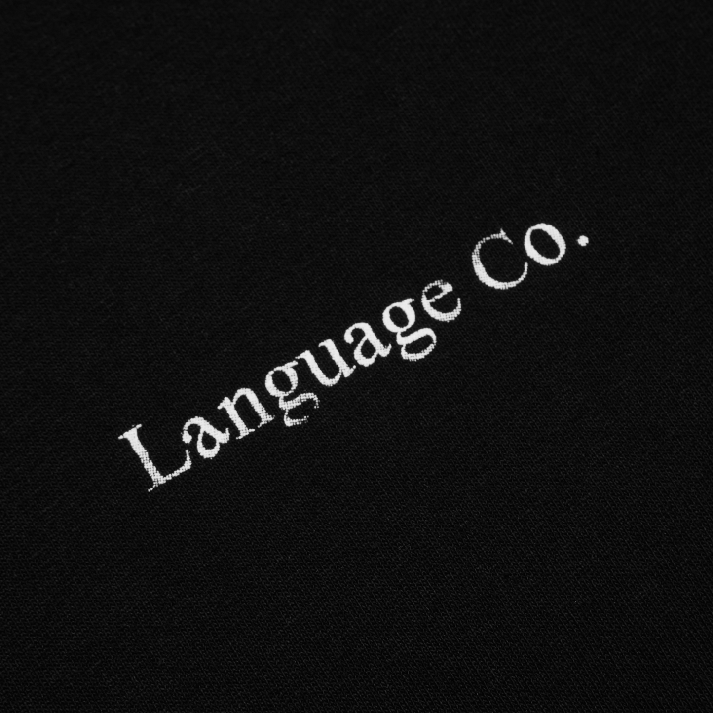 Language T-Shirt - Black