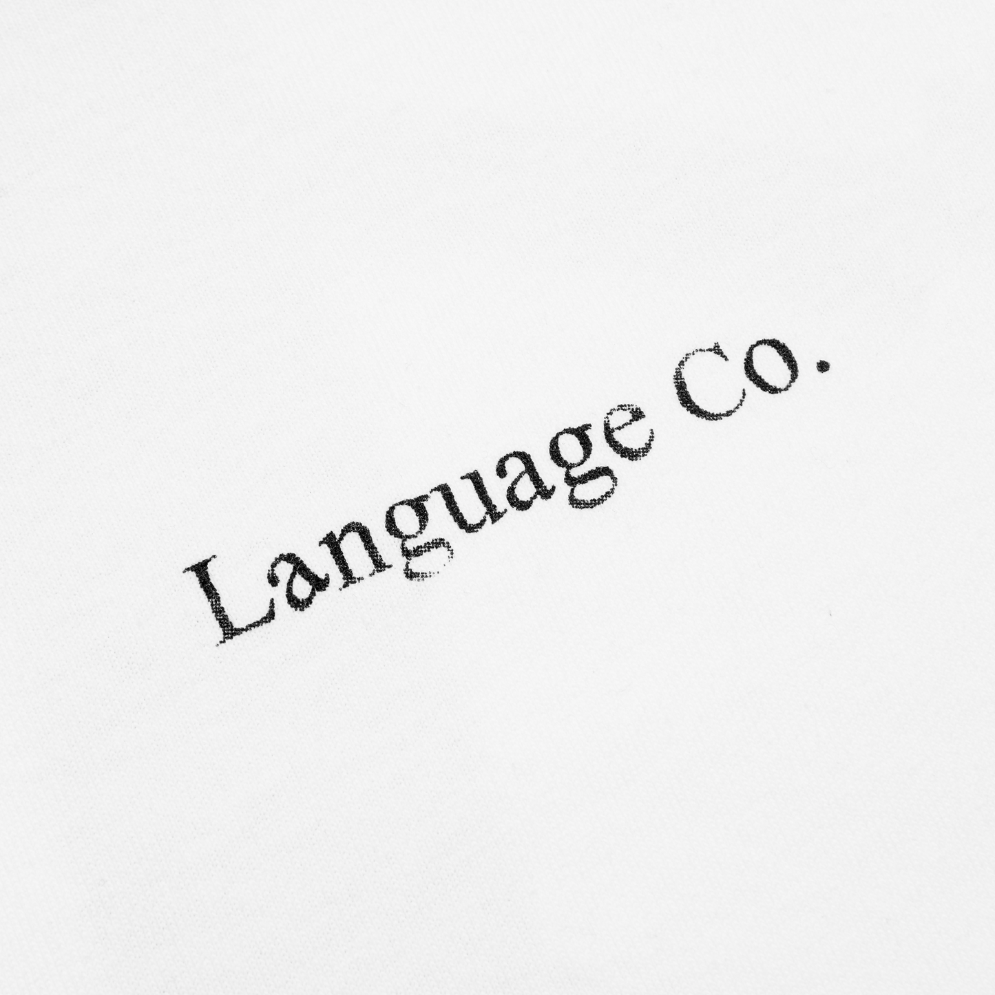 Language T-Shirt - White
