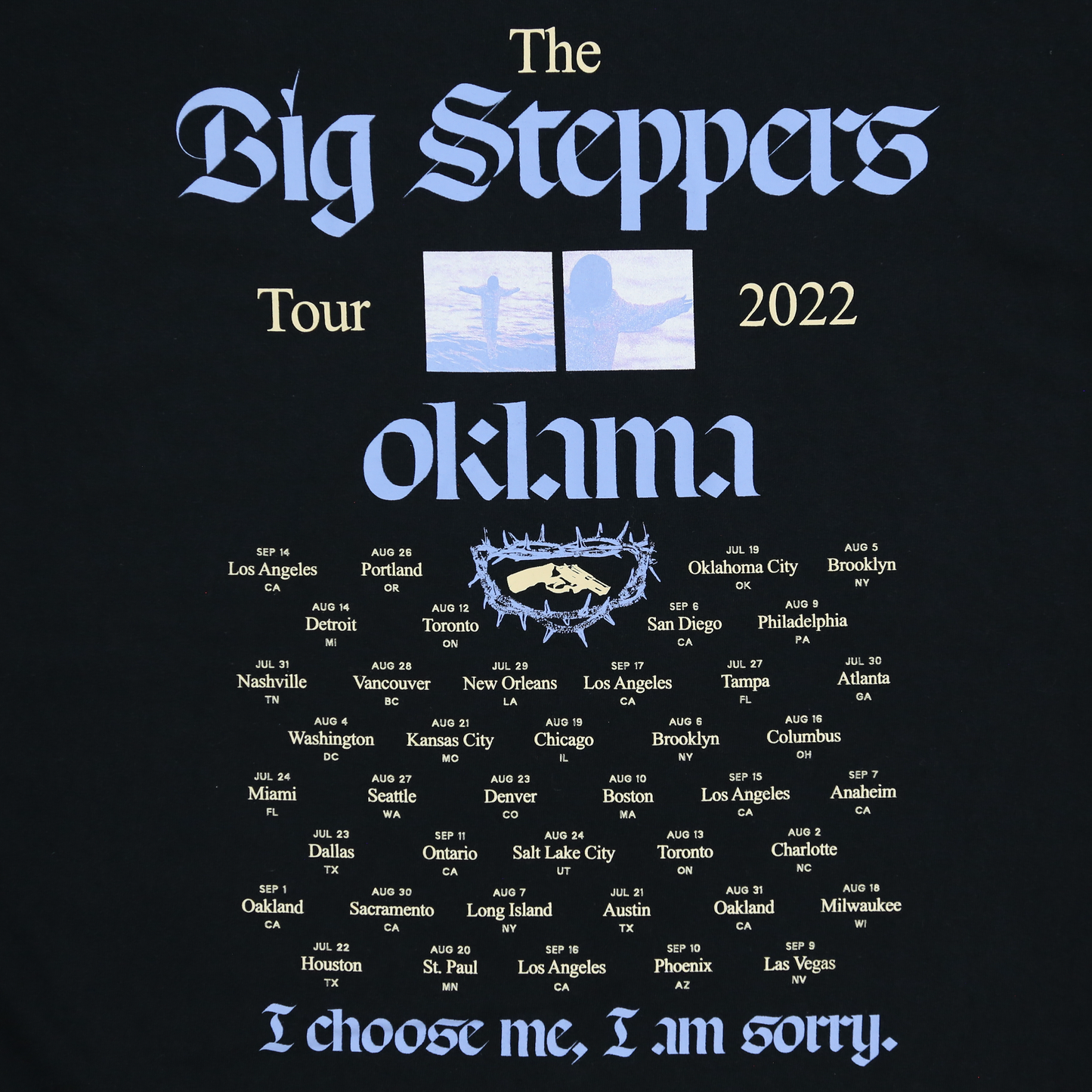 The Big Steppers Tour T-Shirt - Black